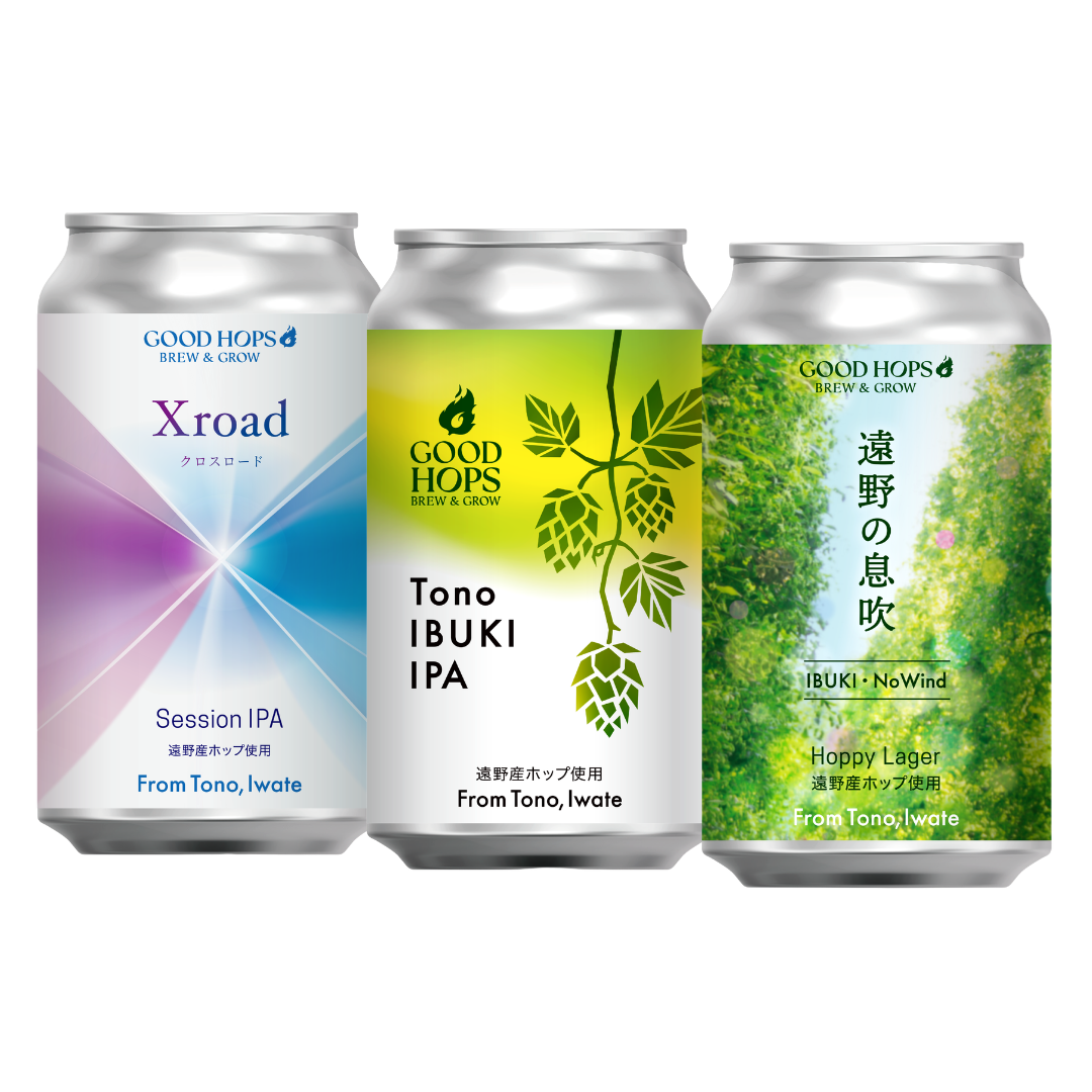 MIXパック（遠野の息吹/Tono IBUKI IPA/Xroad 各2本 全6本）